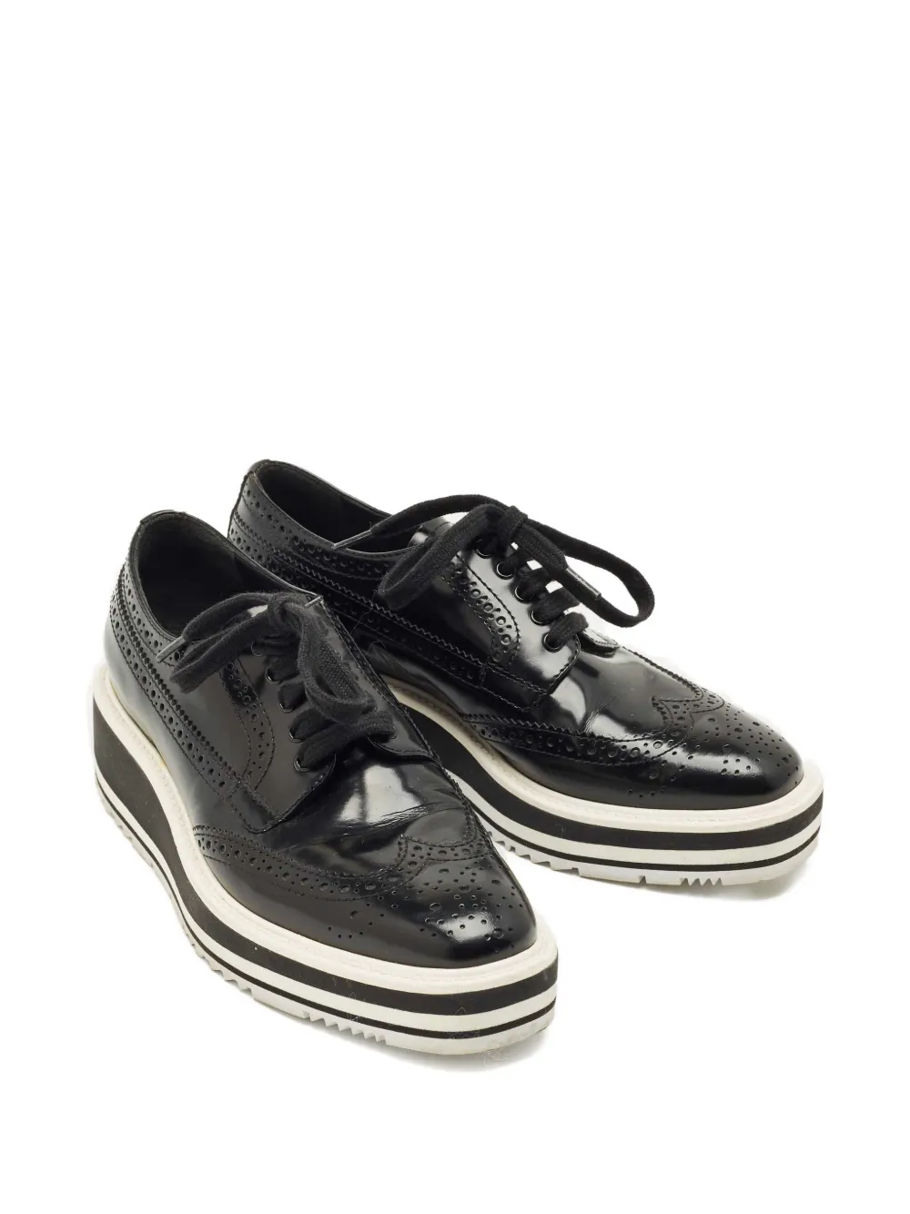 Prada Pre-Owned lace-up platform sneakers | Image 2