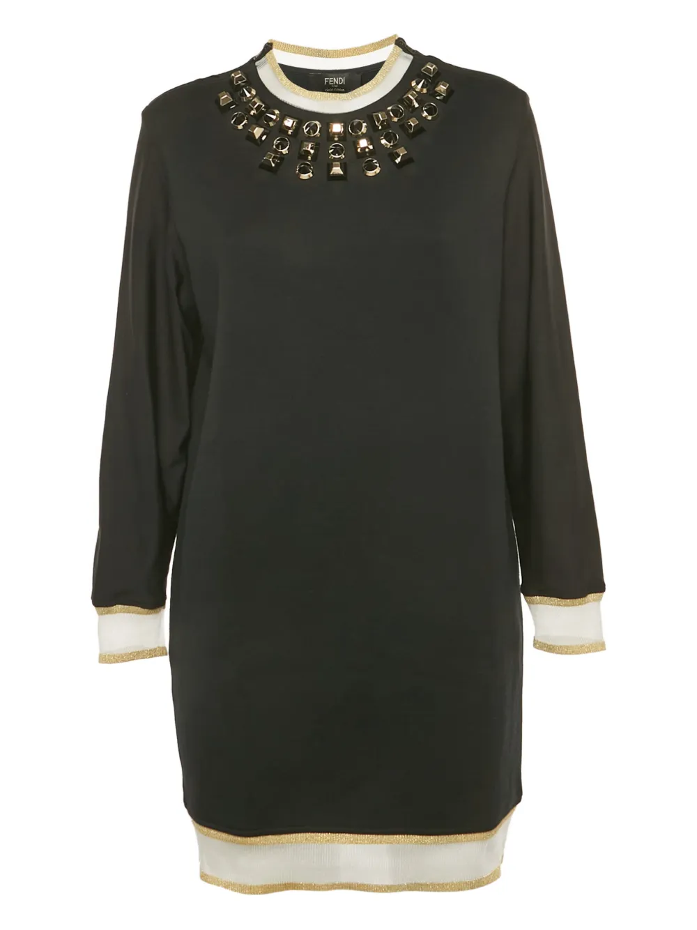 Fendi Pre-Owned crepe mini dress - Blue