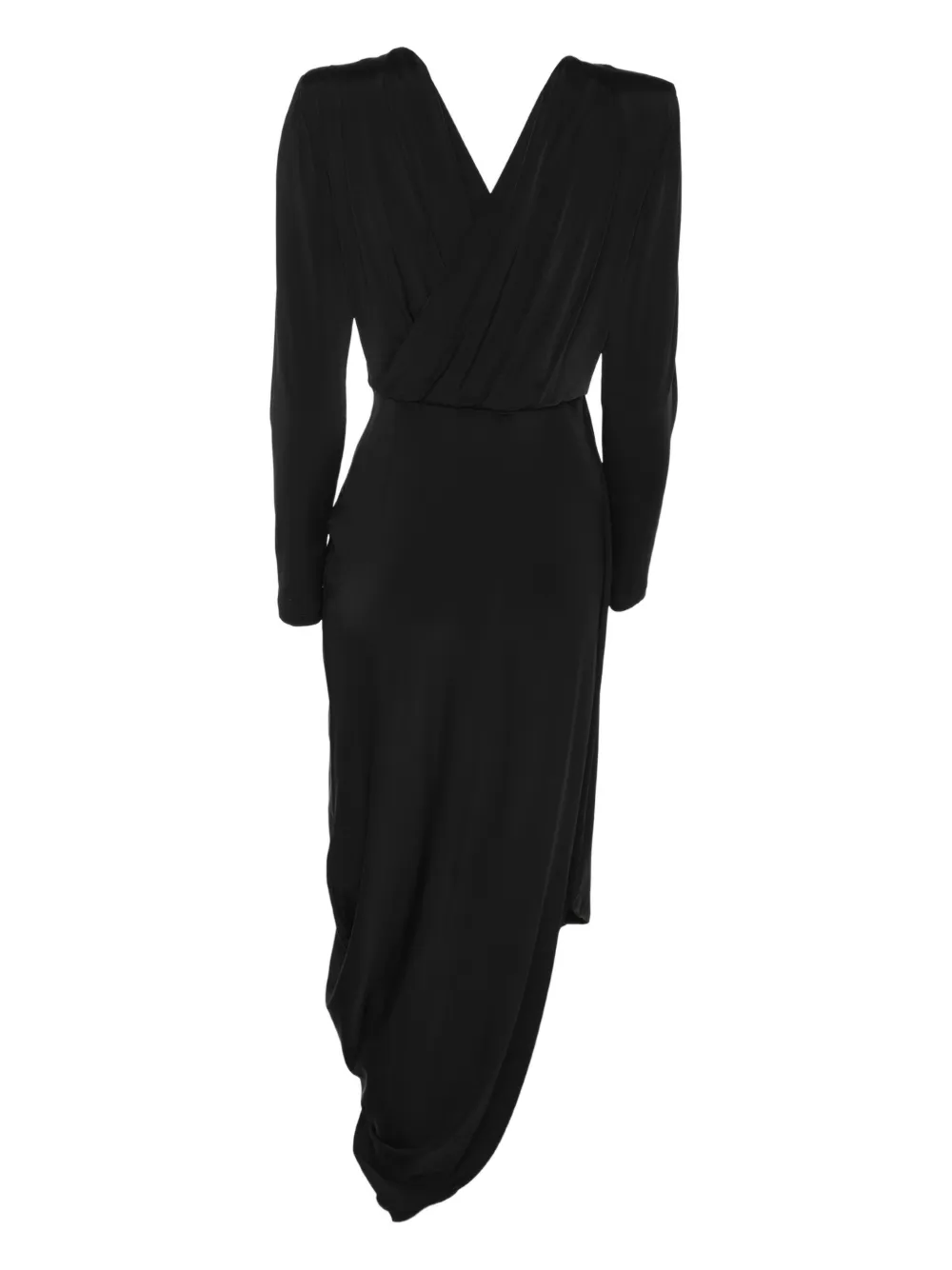 Pre-owned Giorgio Armani Jersey Midi Dress In Black