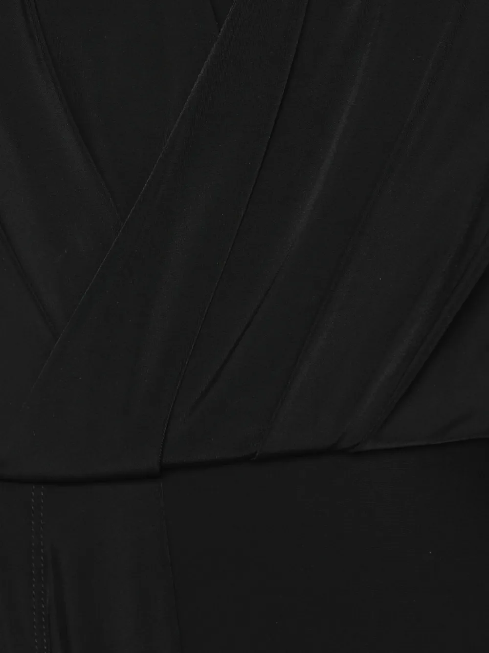 Pre-owned Giorgio Armani Jersey Midi Dress In Black