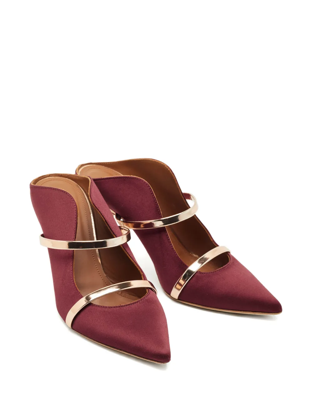 Malone Souliers Maureen pointed-toe mules - Rood