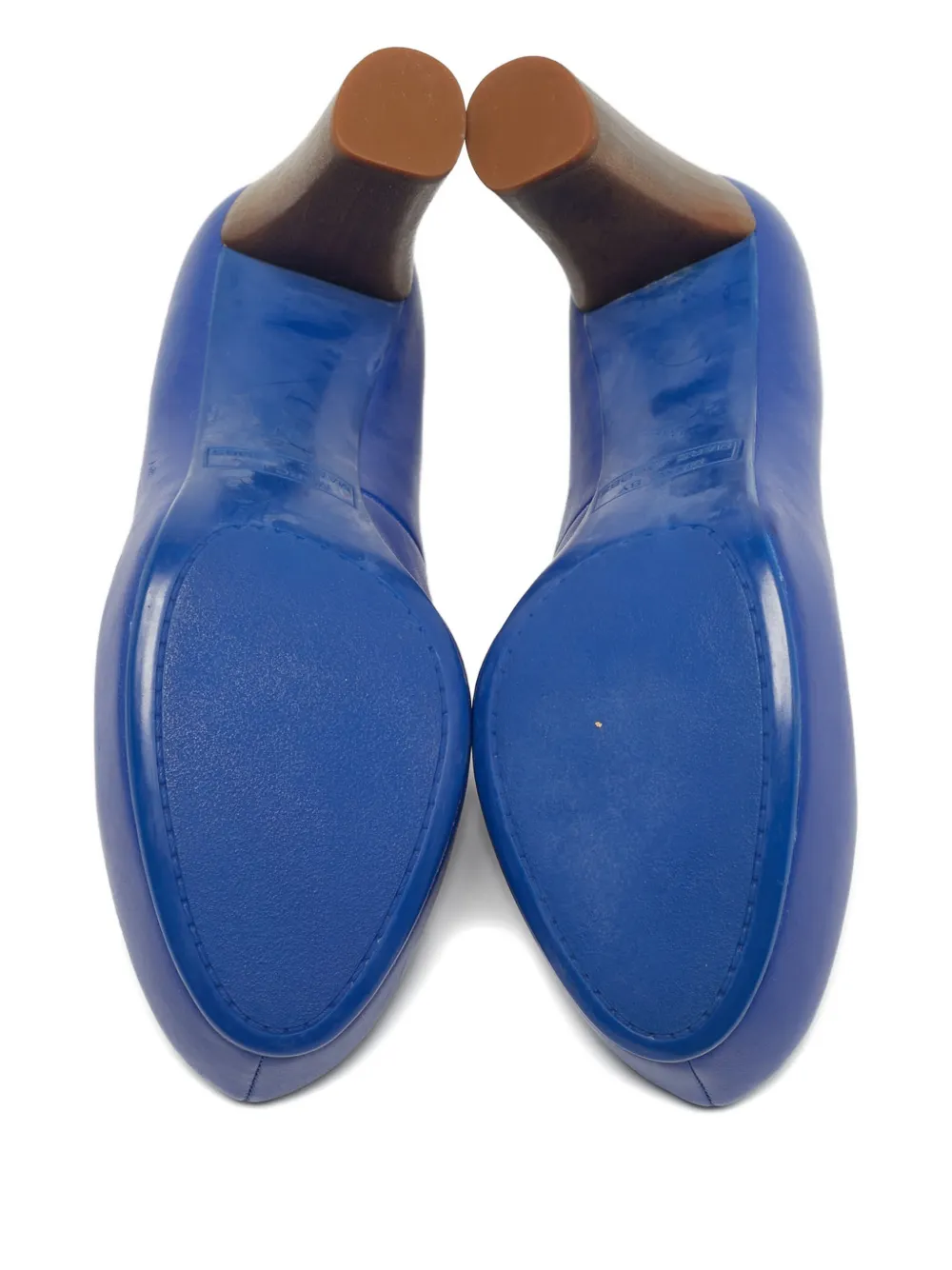 Marc By Marc Jacobs platform leather pumps - Blauw