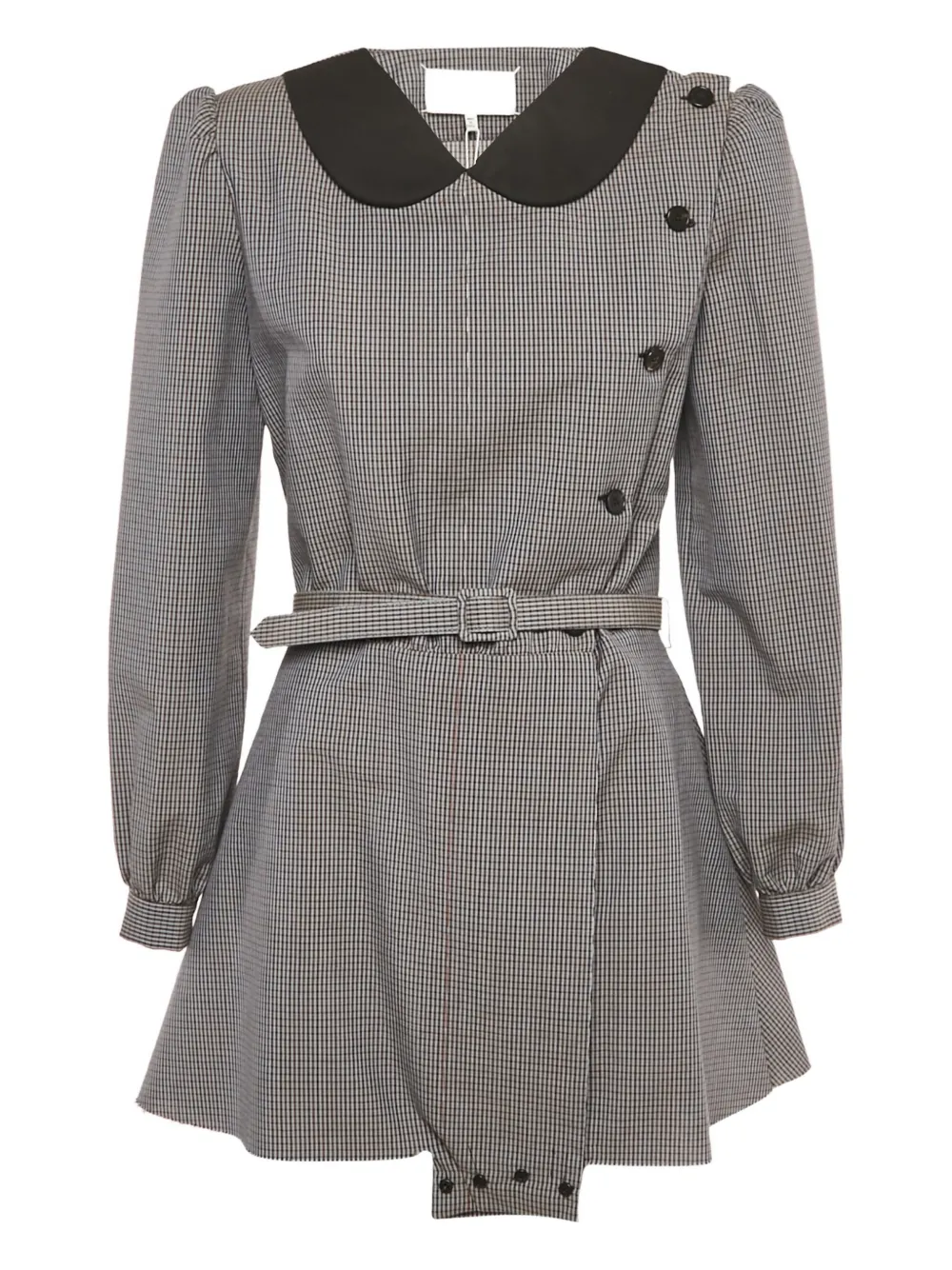 Maison Martin Margiela Pre-Owned Abito corto a quadri - Grigio