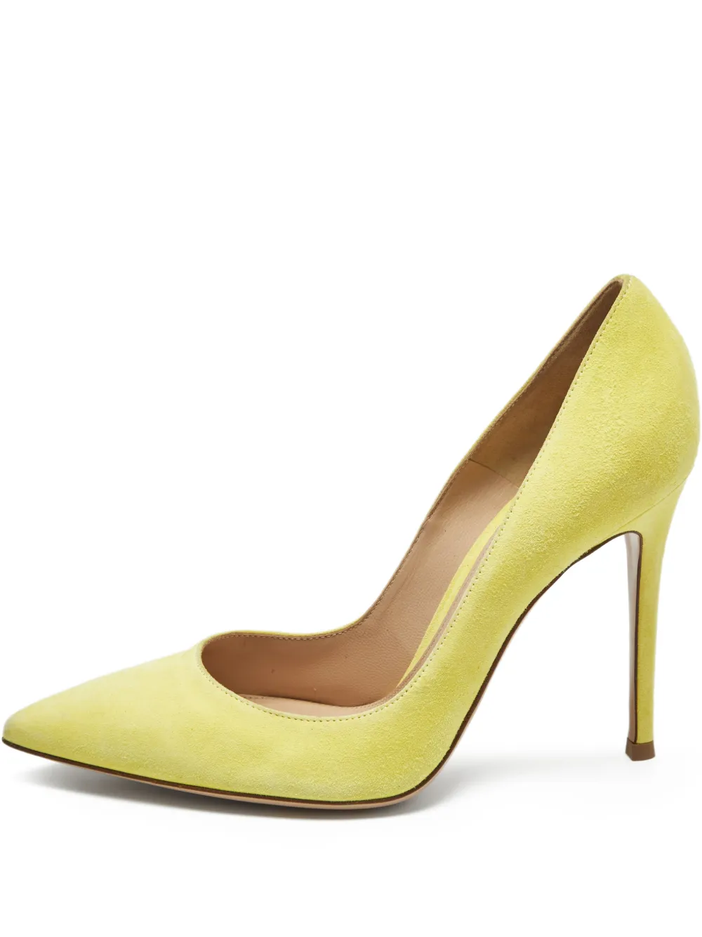 Gianvito Rossi suede heel pumps 10.5 - Giallo