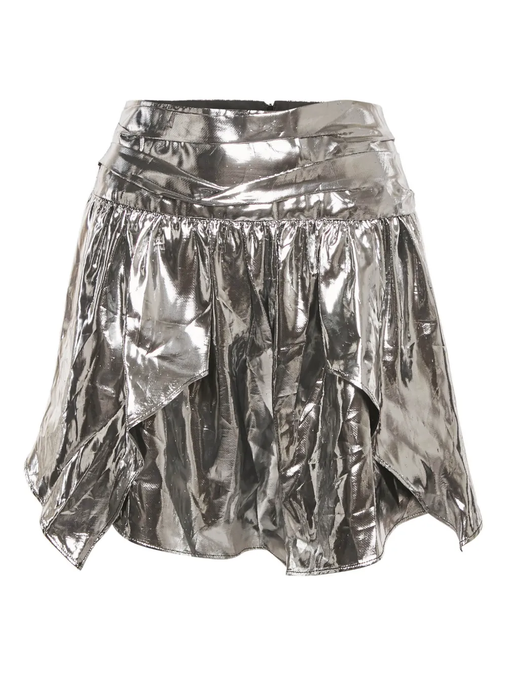 Isabel Marant Vintage Geraffter Minirock - Silber