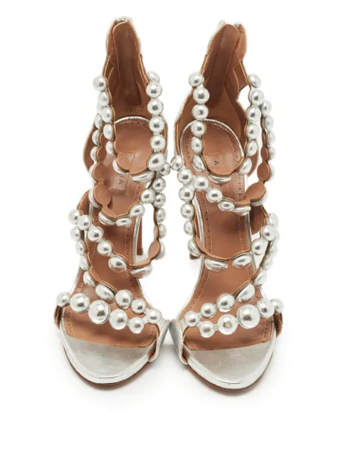 Alaïa Pre-Owned Bombe strappy leather sandals