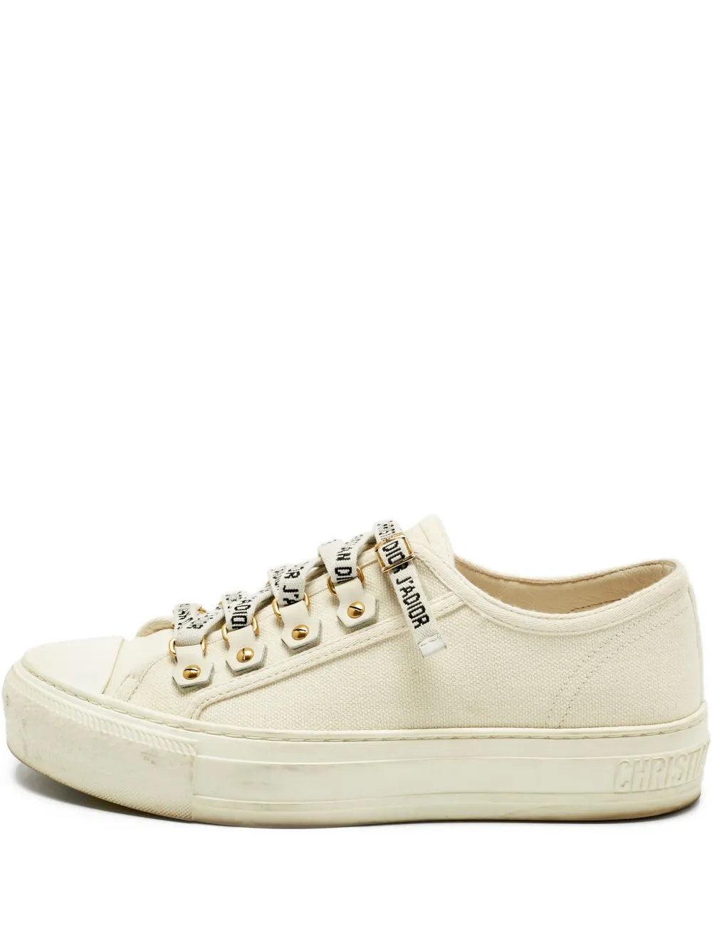 Christian Dior Pre-Owned Walk'n'Dior canvas sneakers - Toni neutri