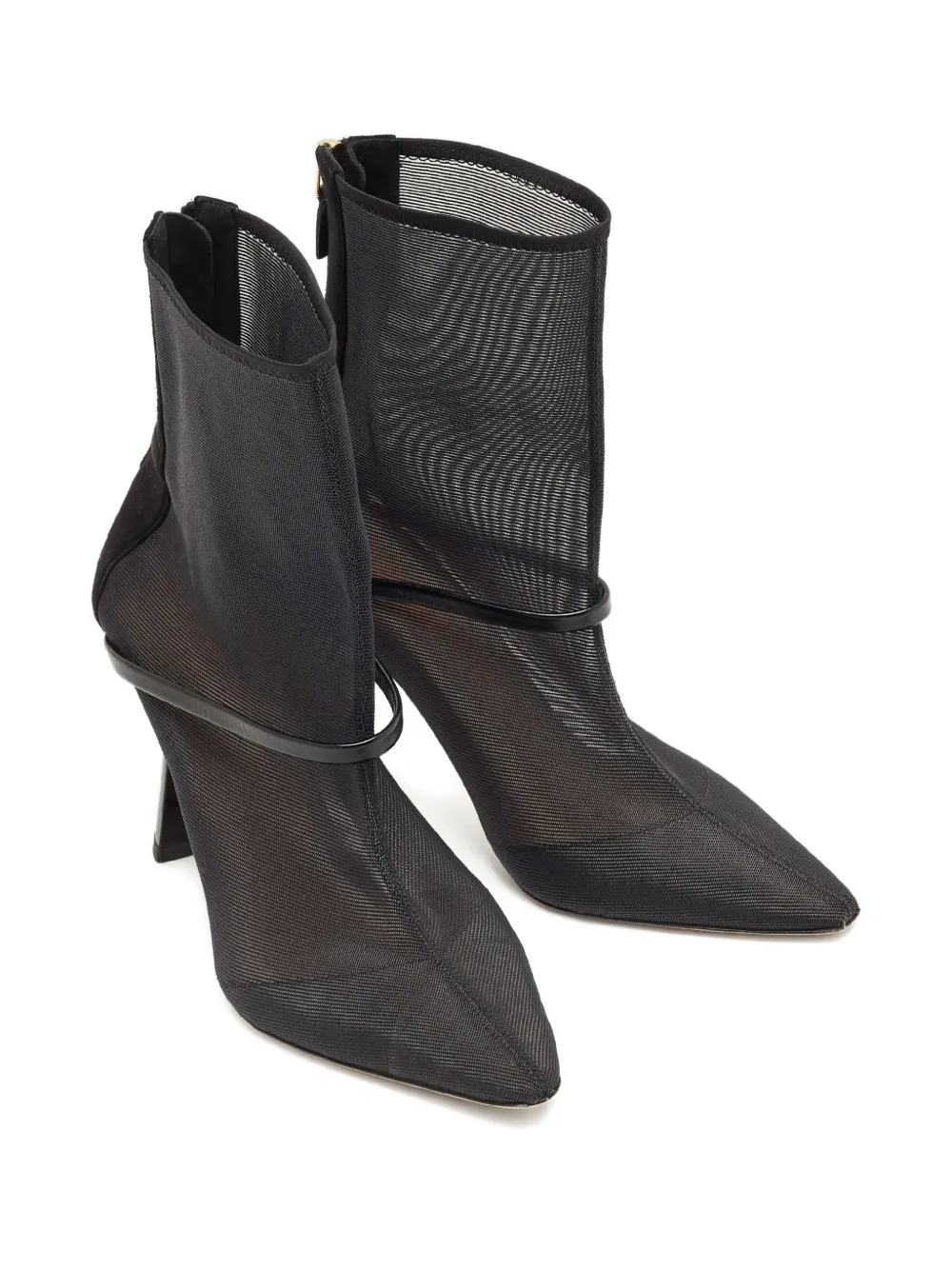 Malone Souliers mesh zip-fastening boots - Zwart