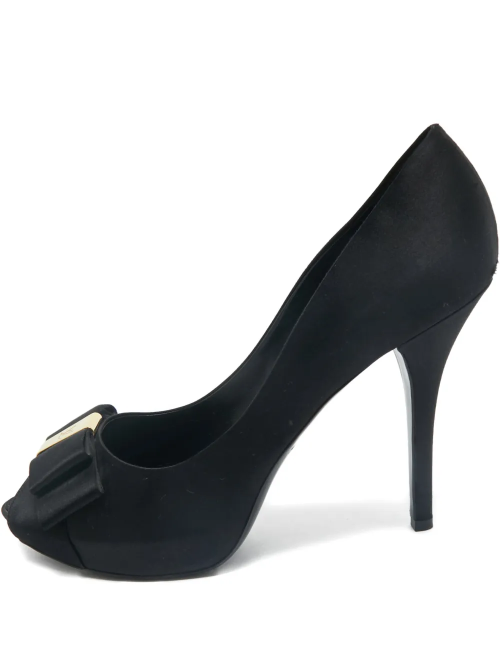 Louis Vuitton Pre-Owned bow-detail pumps - Nero