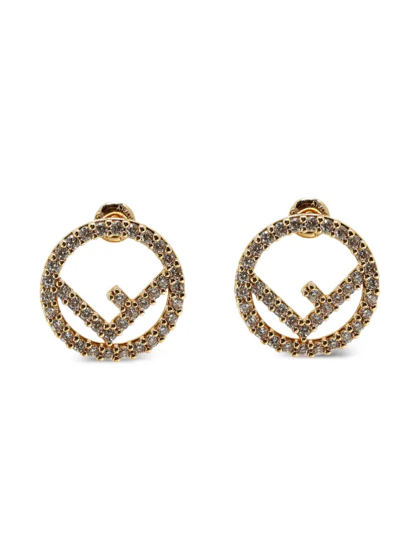 極美品✨ FENDI フェンディ ピアス フォーエバー ゴールド 1492【公式