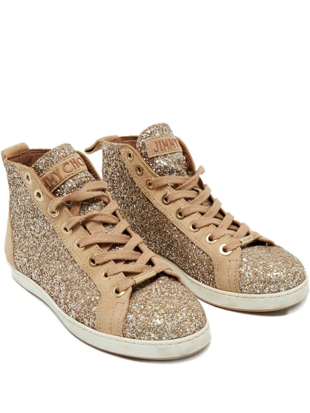 Jimmy Choo Pre-Owned baskets à paillettes | tons neutres | Image 1