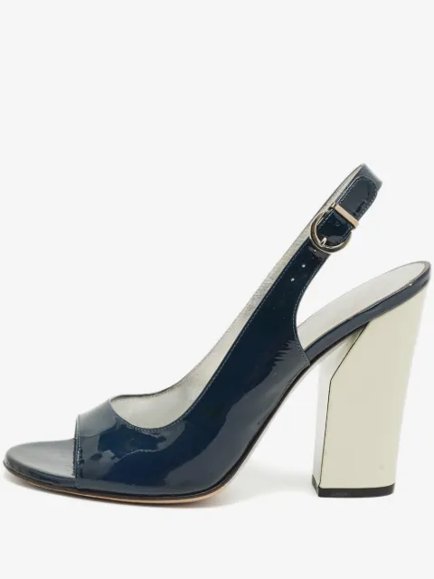 Casadei Slingback-Sandalen aus Lackleder