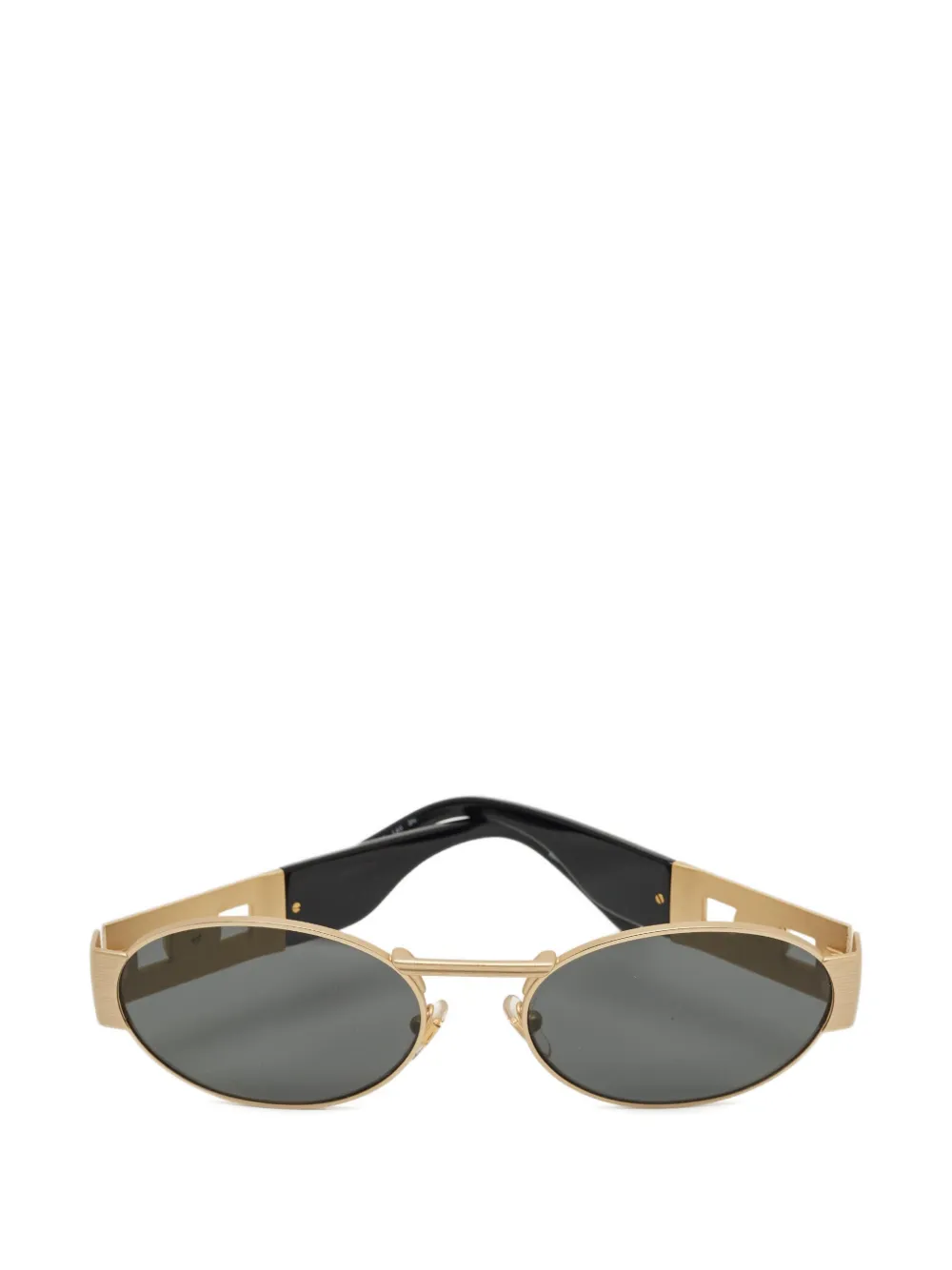 Versace Pre-Owned Medusa oval sunglasses - Oro
