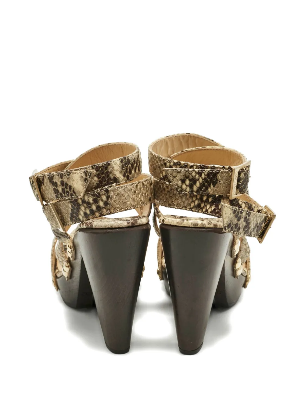 Jimmy Choo Pre-Owned python-embossed leather sandals | Image 2