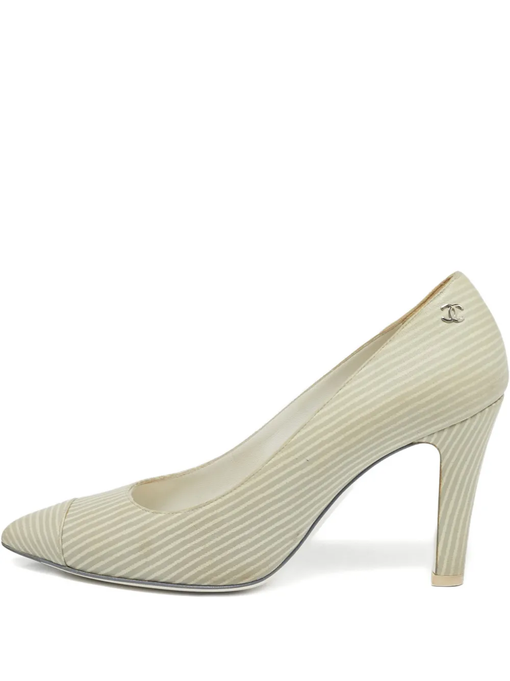 CHANEL Pre-Owned leather cap-toe pumps - Toni neutri