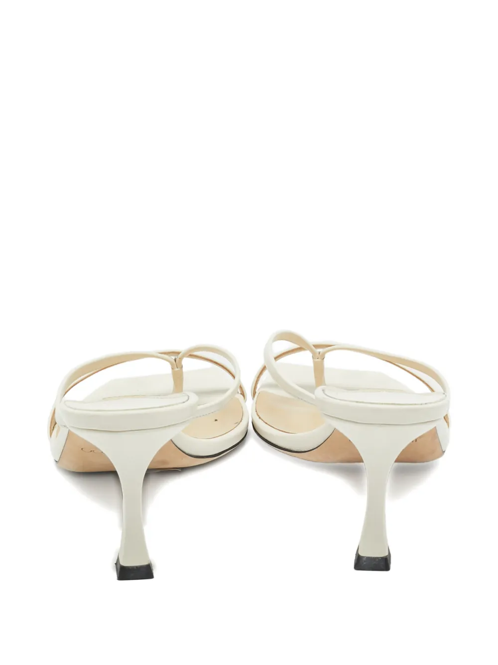 Jimmy Choo Pre-Owned Maelie leather sandals - Wit