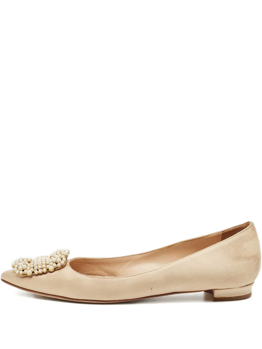 Manolo Blahnik Hangisi ballet flats - Toni neutri
