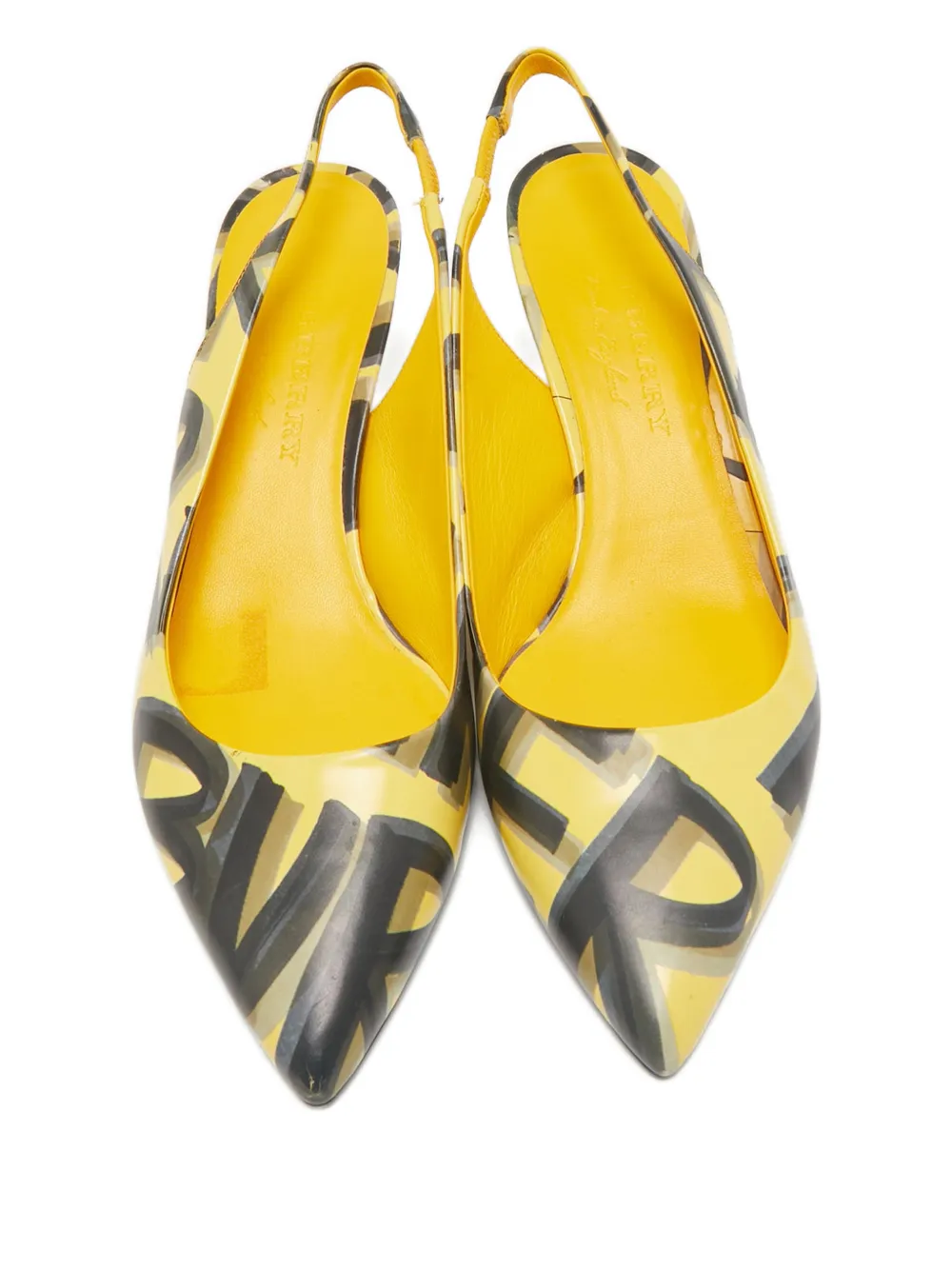 Burberry Pre-Owned Morson slingback pumps - Geel