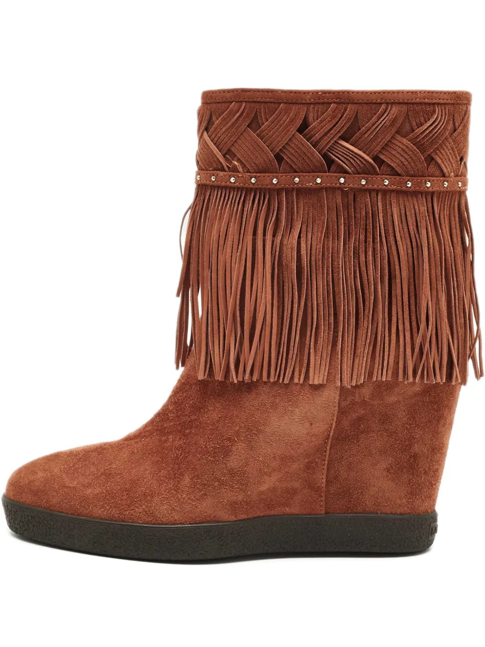 Le Silla fringe-embellishment suede boots - Marrone