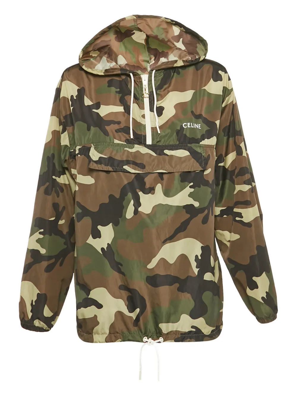 Celine Pre-Owned camouflage-print hoodie | Green | Image 1