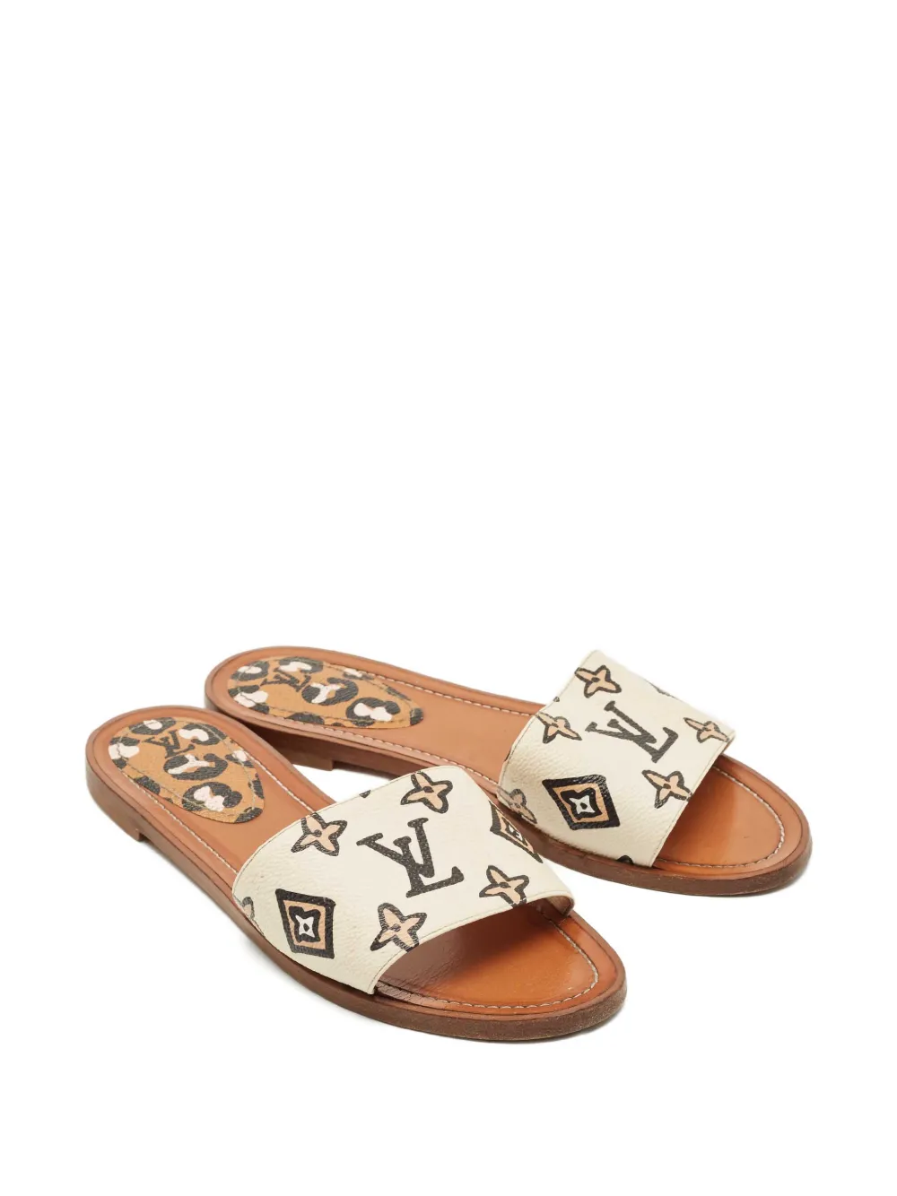 Louis Vuitton Pre-Owned monogram-print leather sandals | Image 2