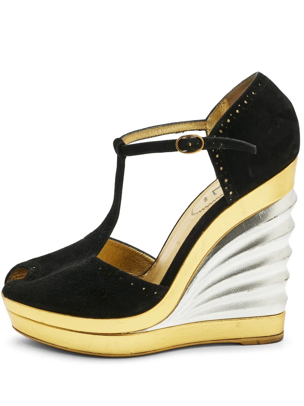 Saint Laurent Pre-Owned Pumps con cinturino a T - Nero