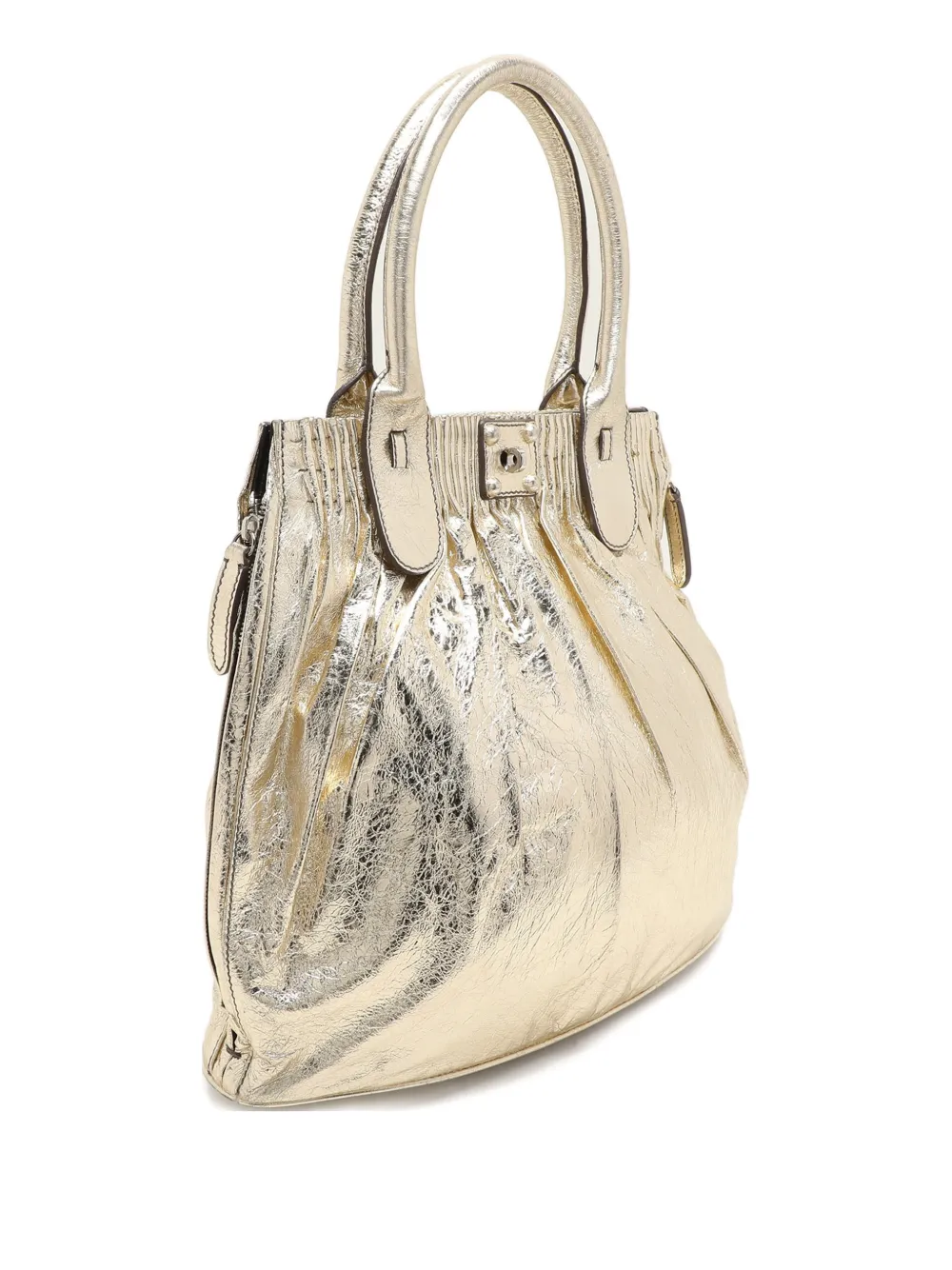 Zagliani Borsa tote con zip - Oro