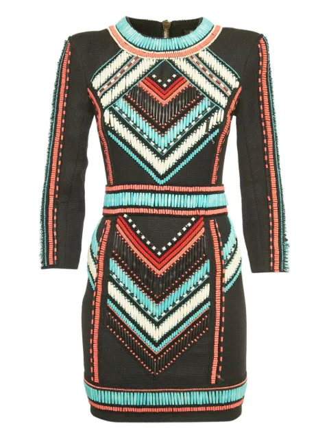 Balmain Pre-Owned beaded mini dress