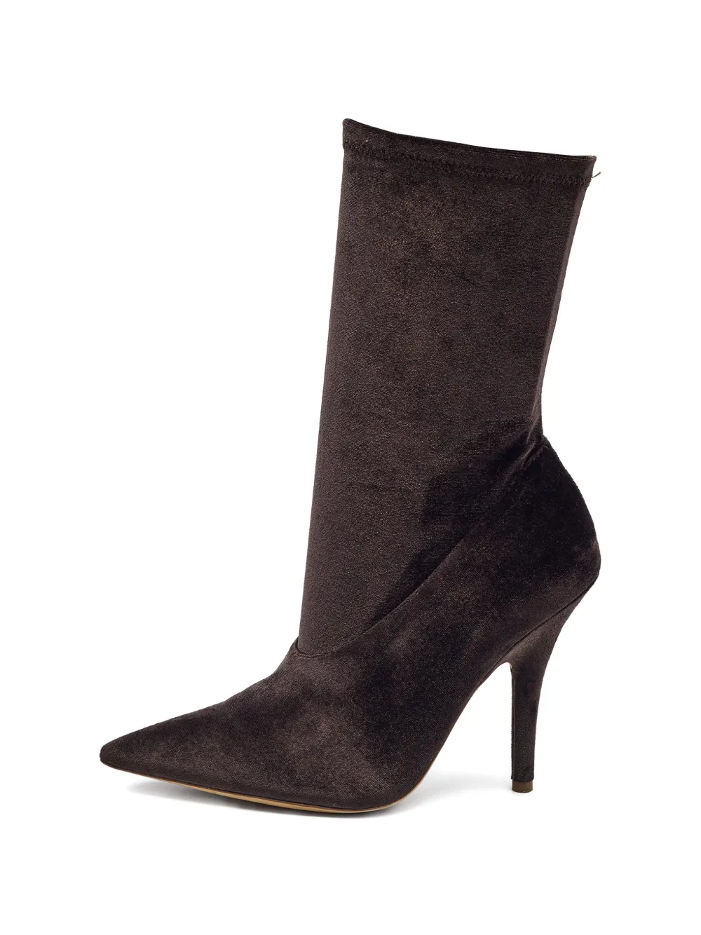 adidas Yeezy velvet boots - Marrone