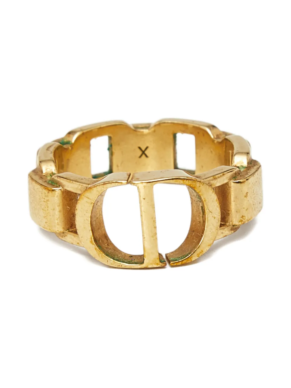 Christian Dior Pre-Owned CD- motif ring - Oro