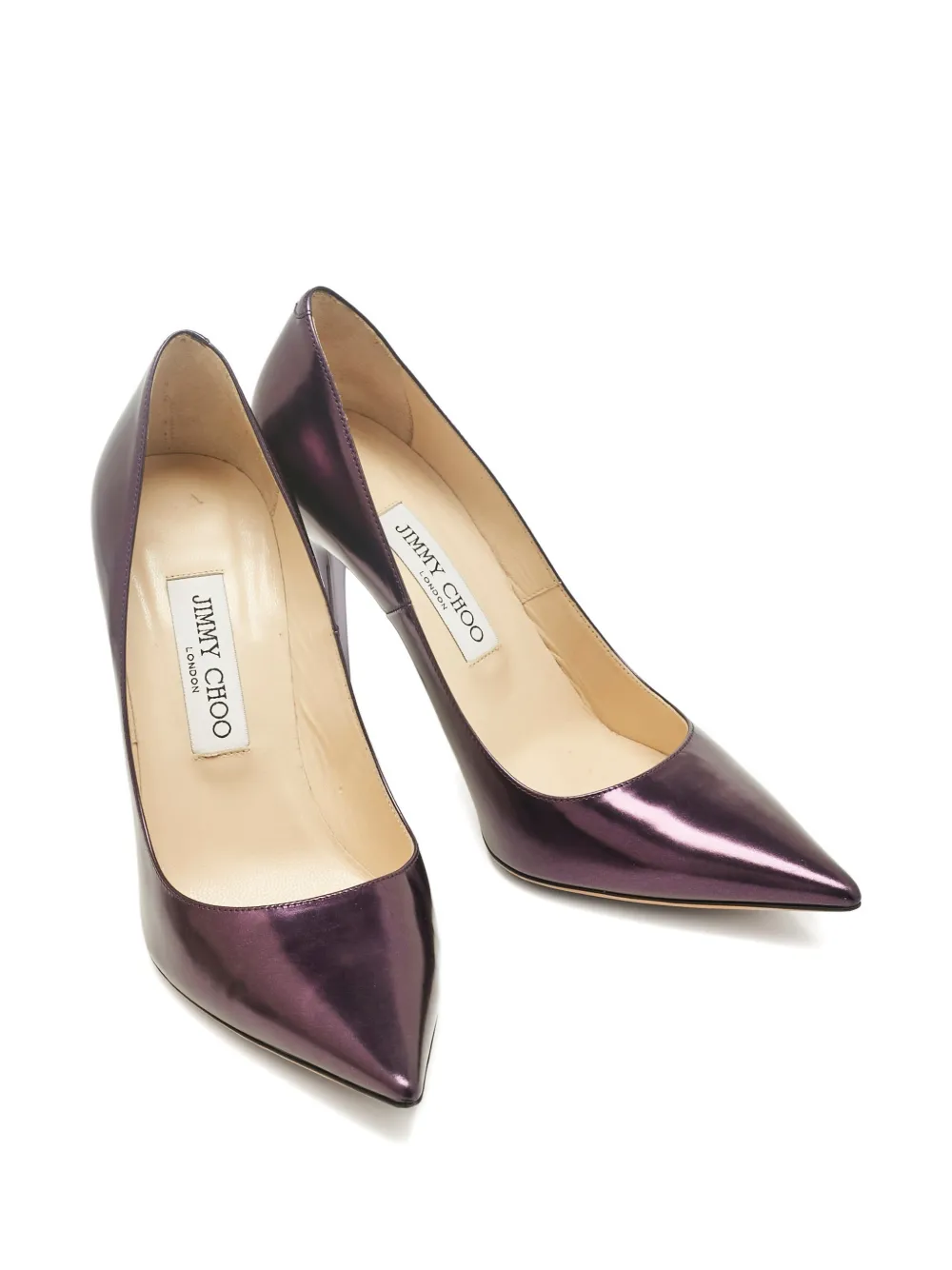 Jimmy Choo Pre-Owned Romy point-toe pumps - Paars