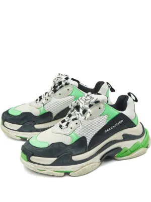 Balenciaga Pre-Owned 41 Triple s Stacked Sole Sneakers | Red