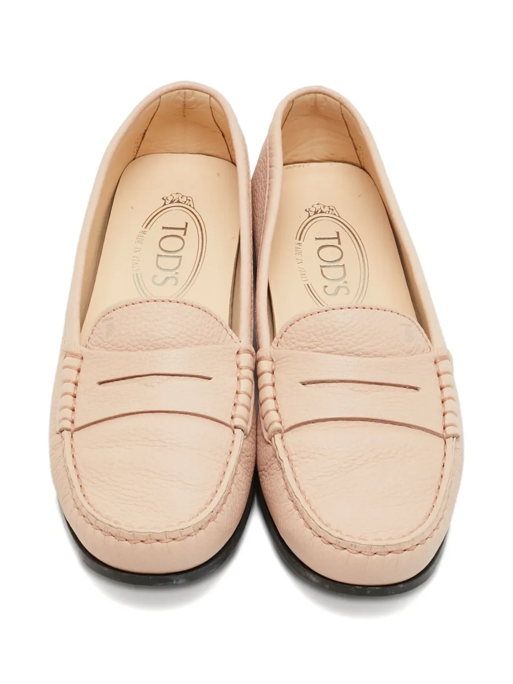 Tod's gommini leather driver loafers - Beige