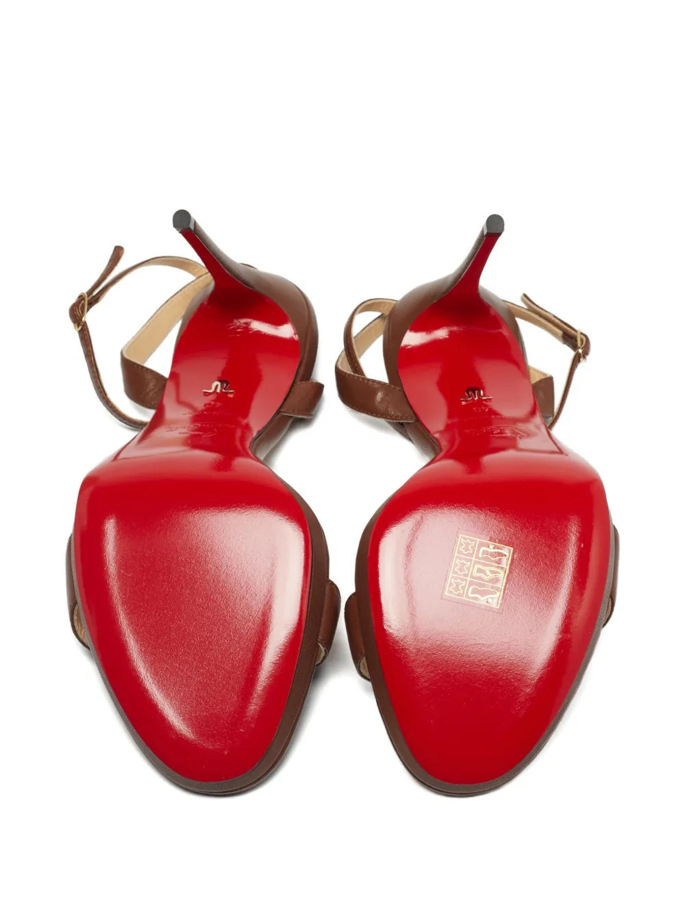 Christian Louboutin Pre-Owned Queen leather sandals - Bruin