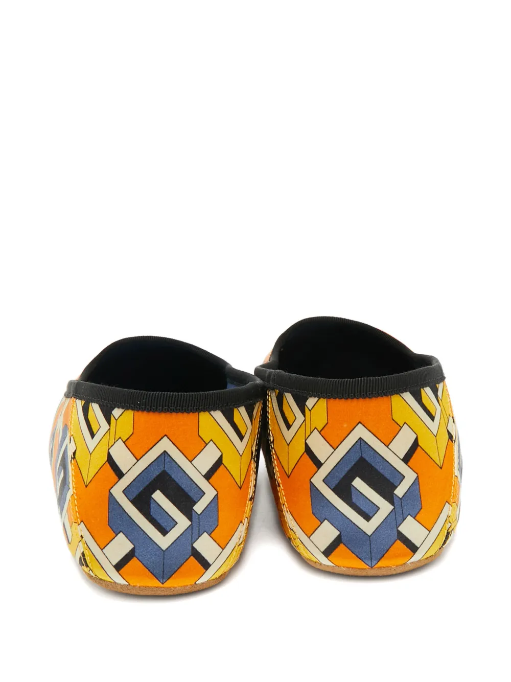 Gucci Pre-Owned geometric-pattern smoking slippers | Image 2