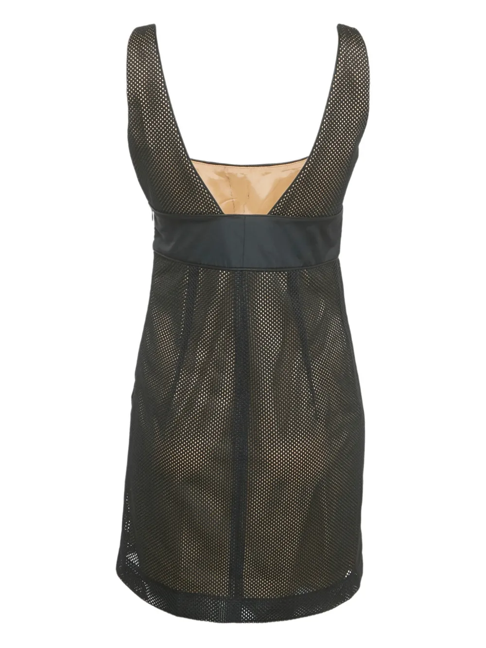 Valentino Pre-Owned mesh sleeveless dress - Zwart