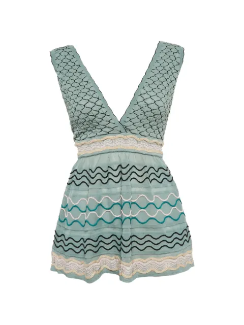 Missoni Pre-Owned strikket top med V-hals