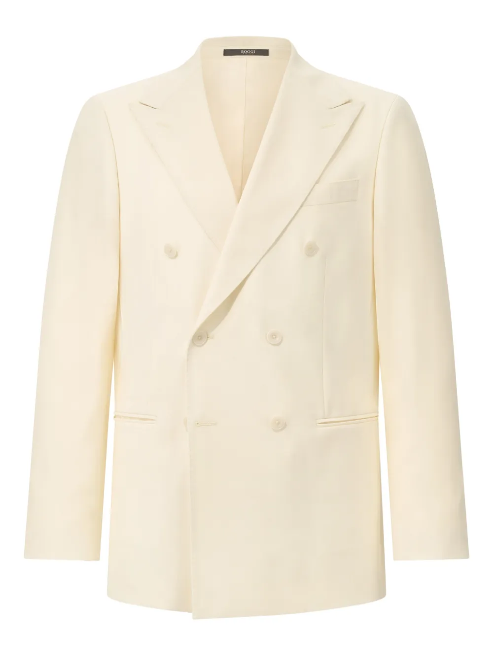 Boggi Milano double-breasted welt pockets blazer - Toni neutri