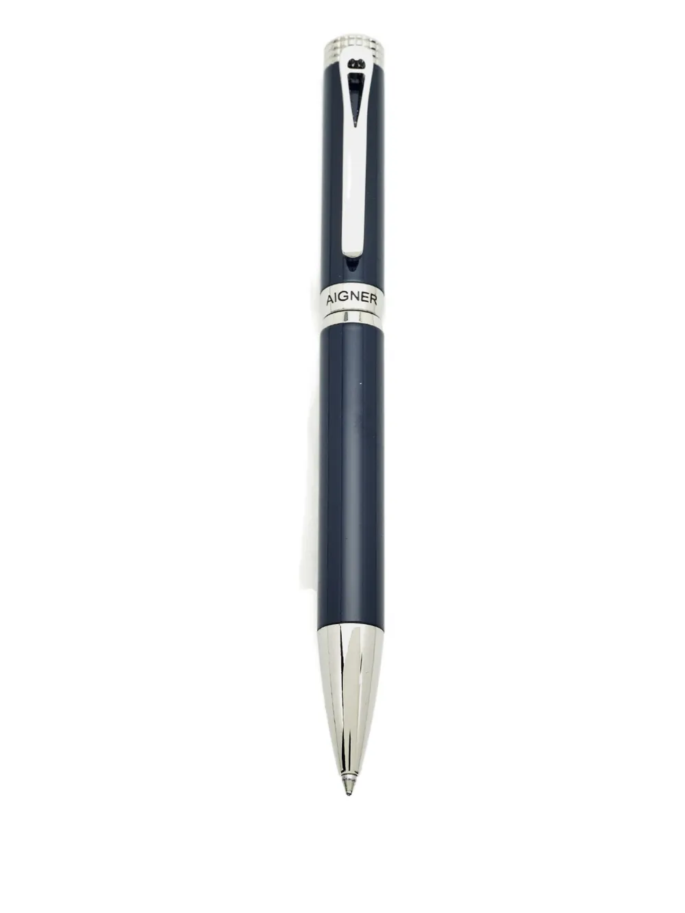 Pre-owned Aigner Vintage Logo-detail Ballpoint Pen In Blue