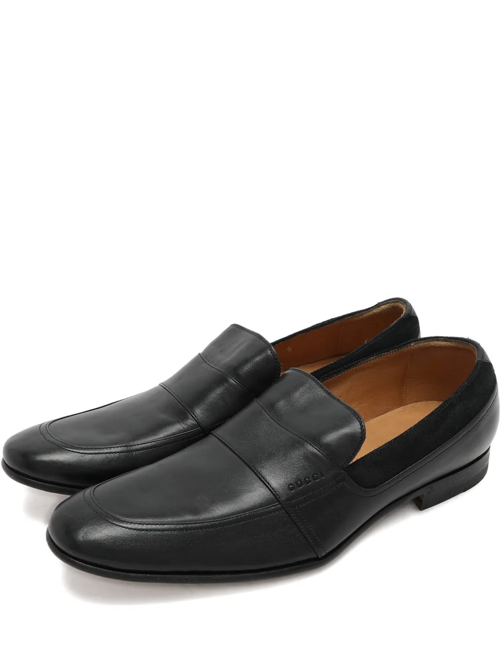 Gucci Pre-Owned leather loafers - Schwarz