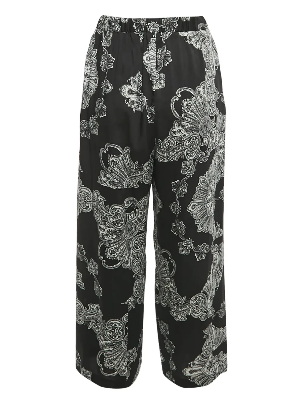 Alexander McQueen Pre-Owned crepe printed trousers - Zwart