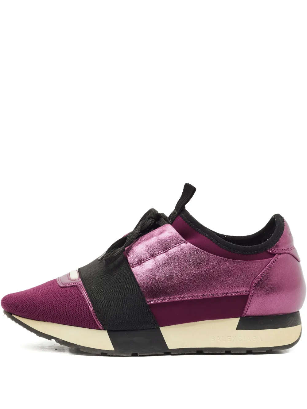 Balenciaga Pre-Owned Race Runner leather sneakers - Violett
