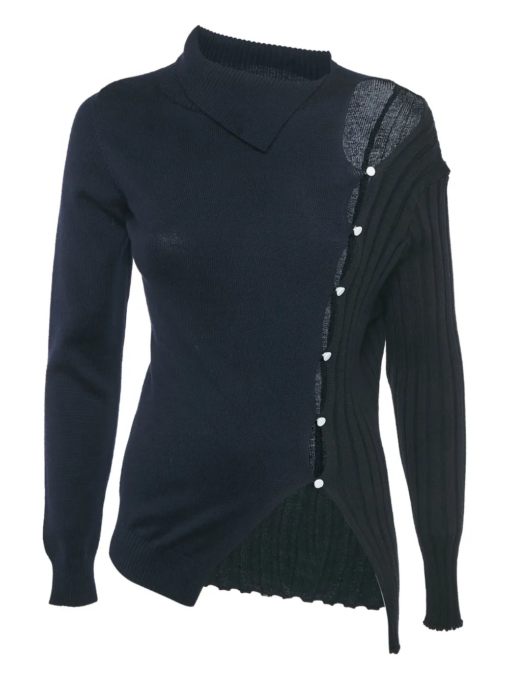 Pre-owned Jacquemus Cut-out Wool Top In Blue