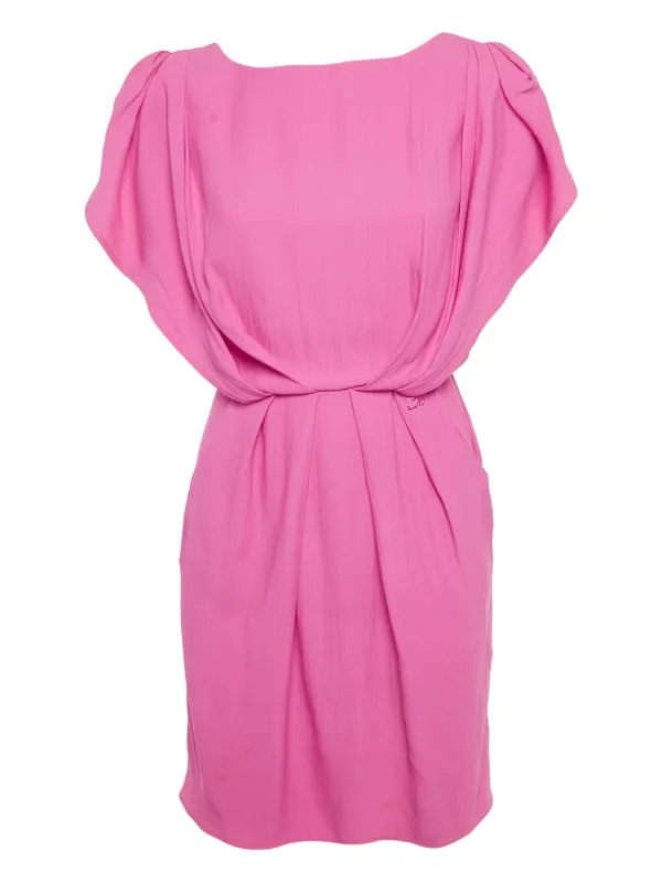 Blumarine Crepe Mini Dress | Pink | FARFETCH