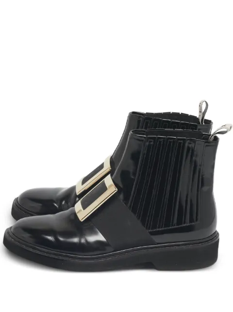 Roger Vivier Viv' Rangers metal-buckle Chelsea boots