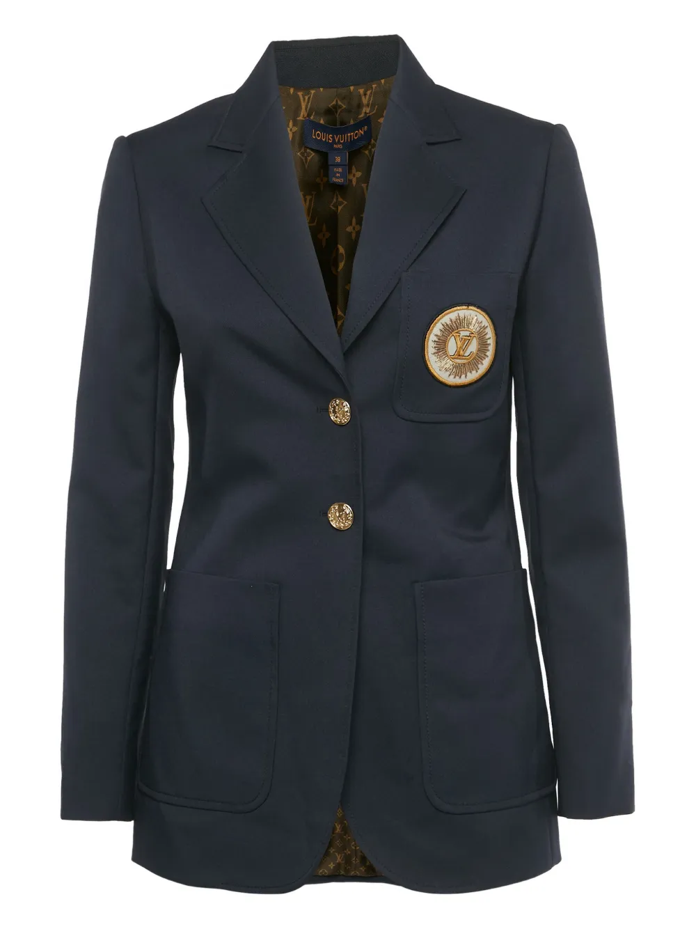 Louis Vuitton Pre-Owned LV-patch blazer - Blau