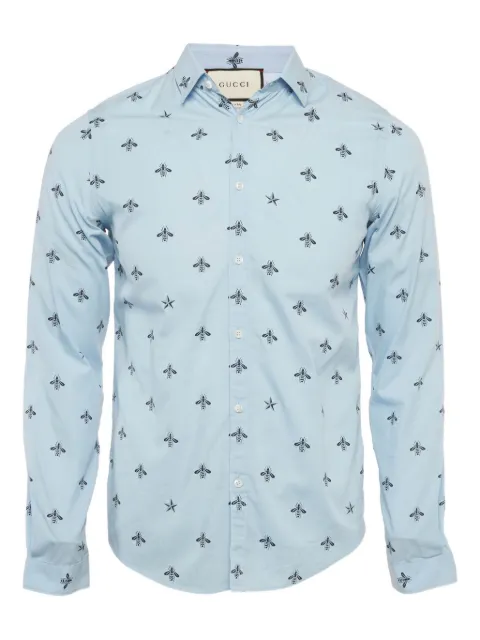 Gucci Pre-Owned bee-print shirt