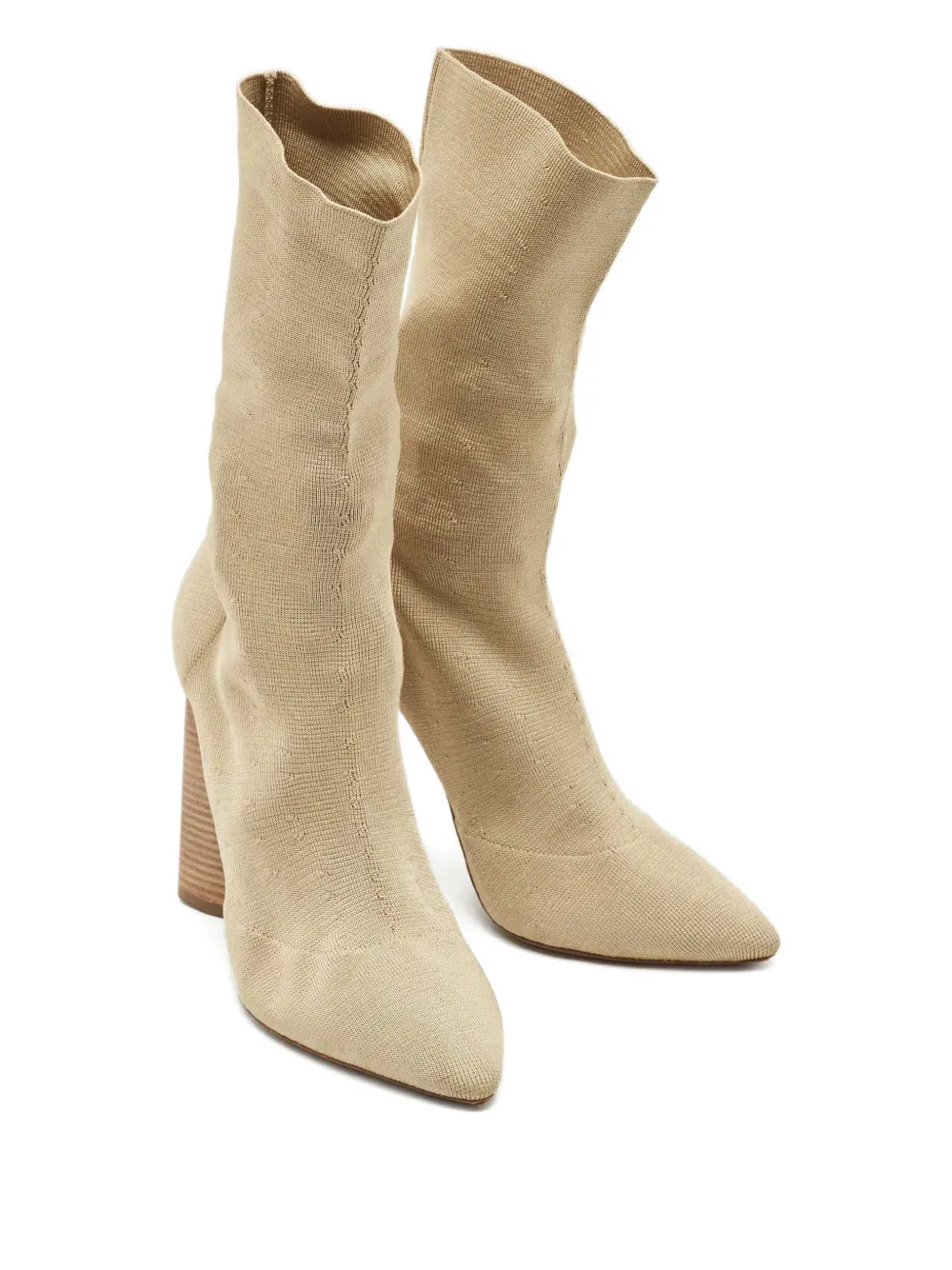 Adidas Yeezy pointed-toe boots - Beige