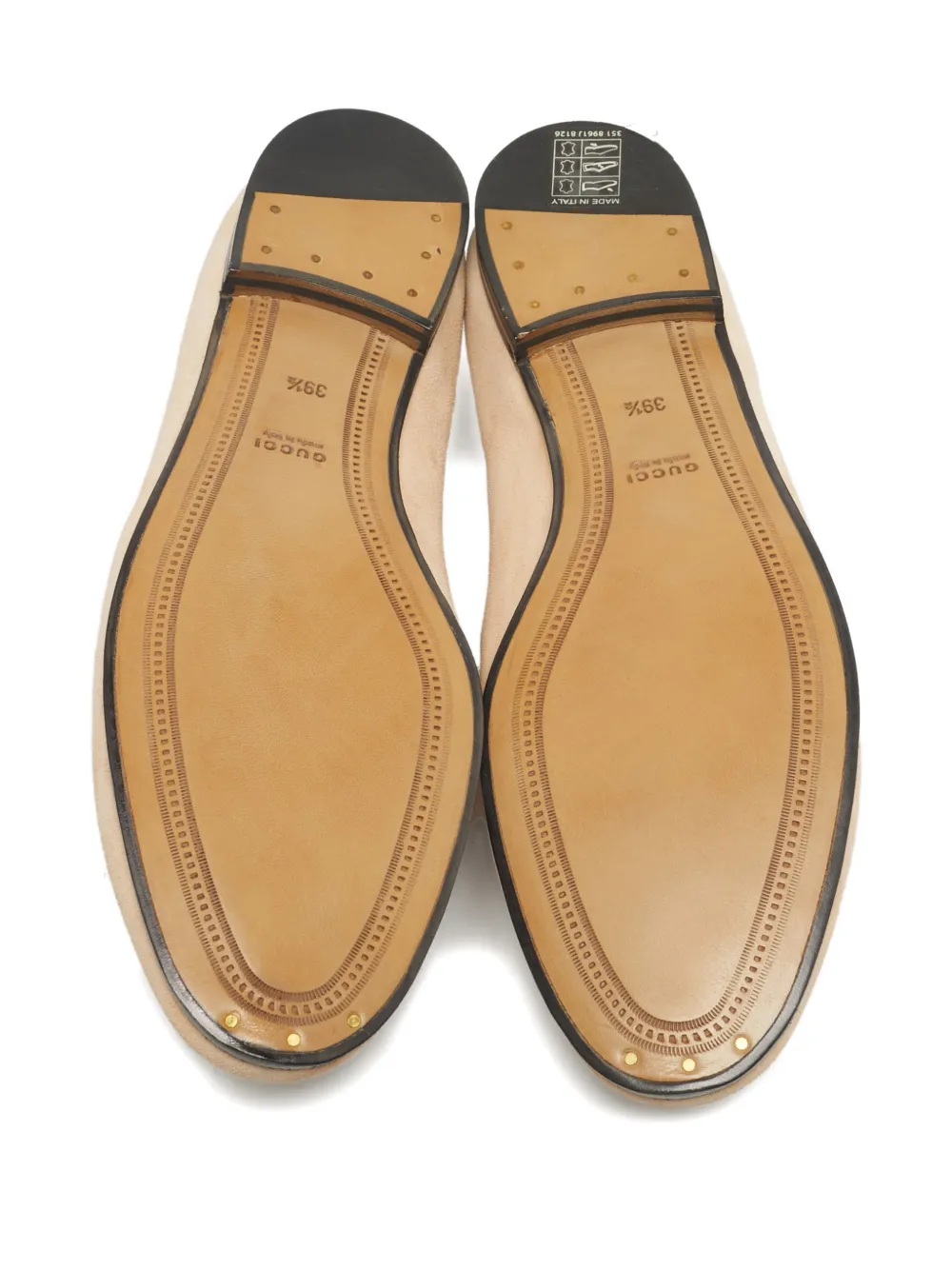 Gucci Pre-Owned Jordaan suede loafers - Roze