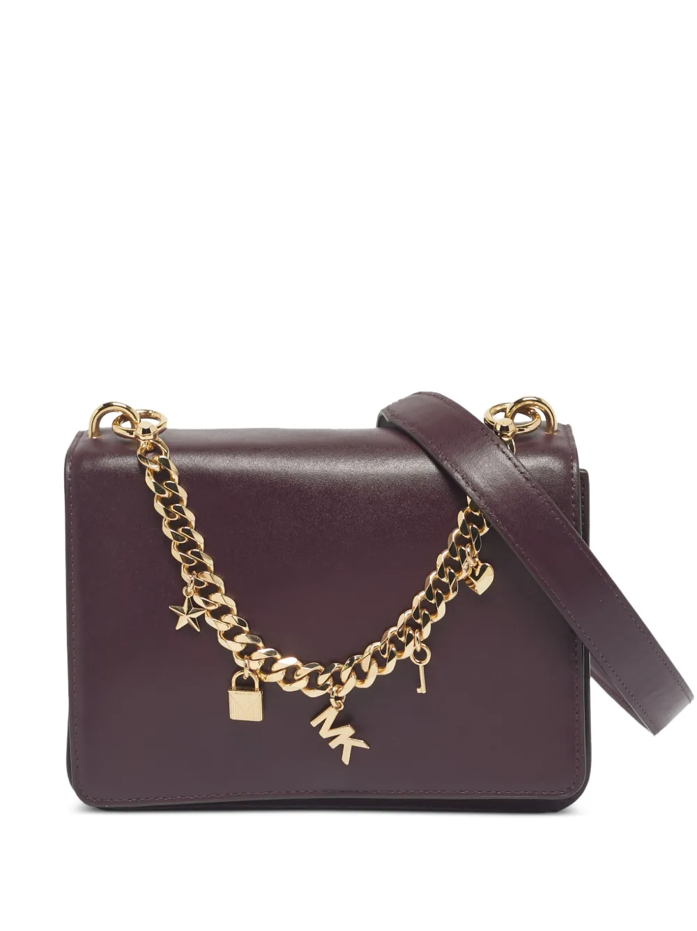 Michael Kors Mott chain charm shoulder bag - Viola